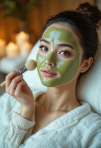 Matcha Facial Máscara Casera